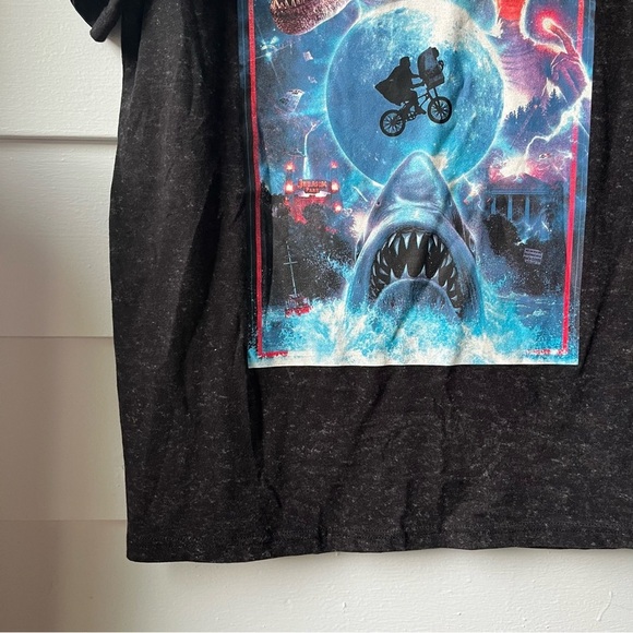 Jurassic Park, E.T., Back to the Future, Jaws Graphic T-Shirt Short Sleeve Tee - Picture 6 of 13